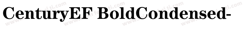 CenturyEF BoldCondensed字体转换